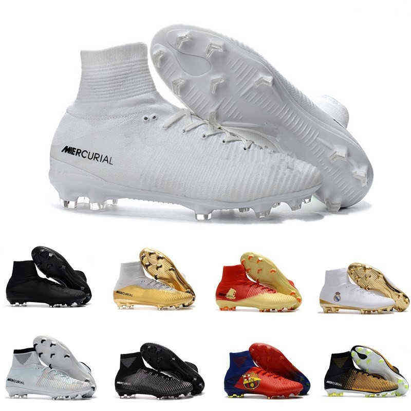 

Men Mercurial Superfly Cr7 Ag Fg Football Shoe Ronaldo High Ankle Women Magista Obra Acc Soccer Shoes Neymar Jr Phantom, #8
