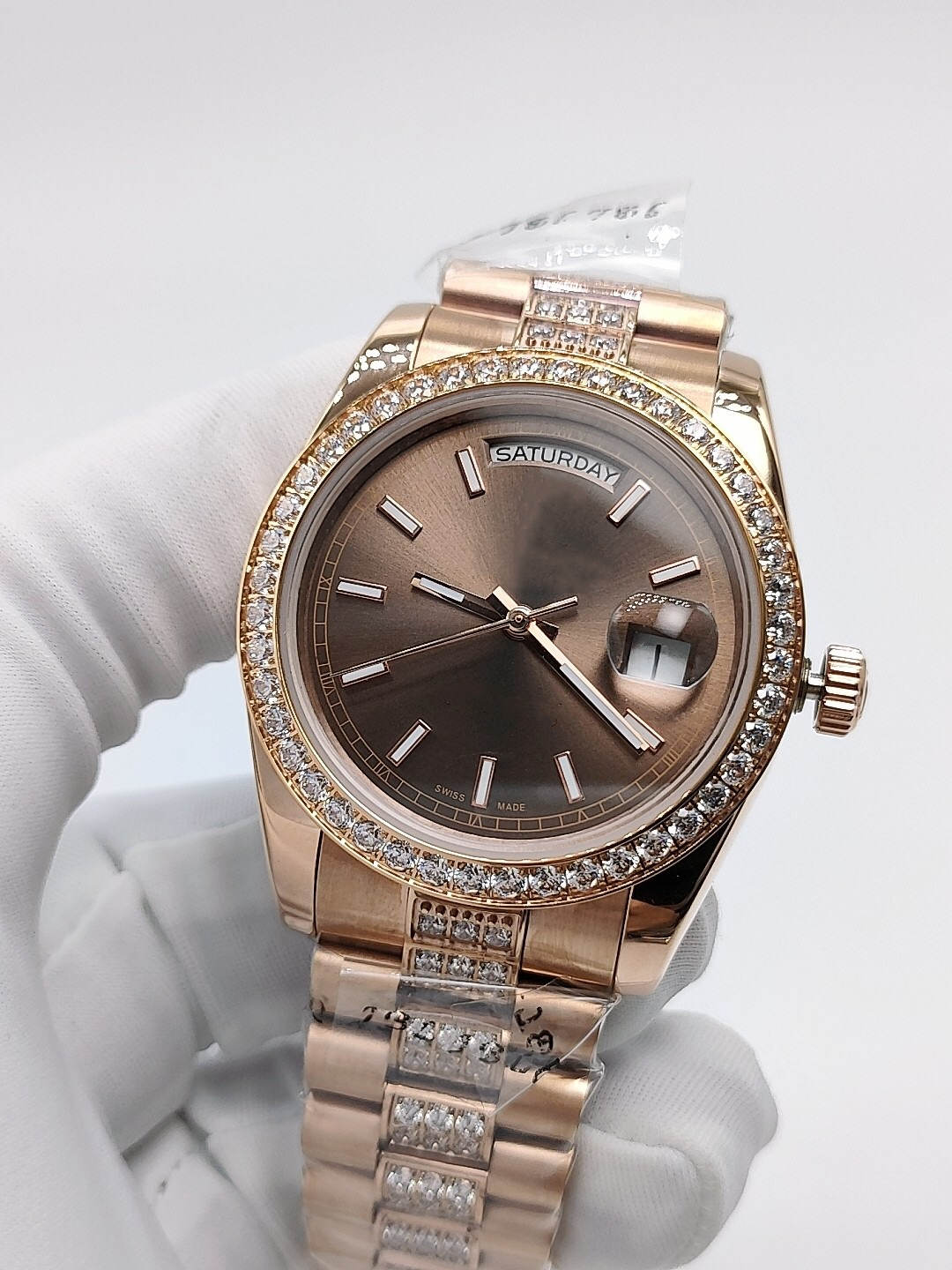 

36mm Womens Watches Diamond Bezel Automatic Mechanical Stainless Steel Strap Women Wristwatch Lady Watch Couples Men Woman Wristwatches, Waterproof
