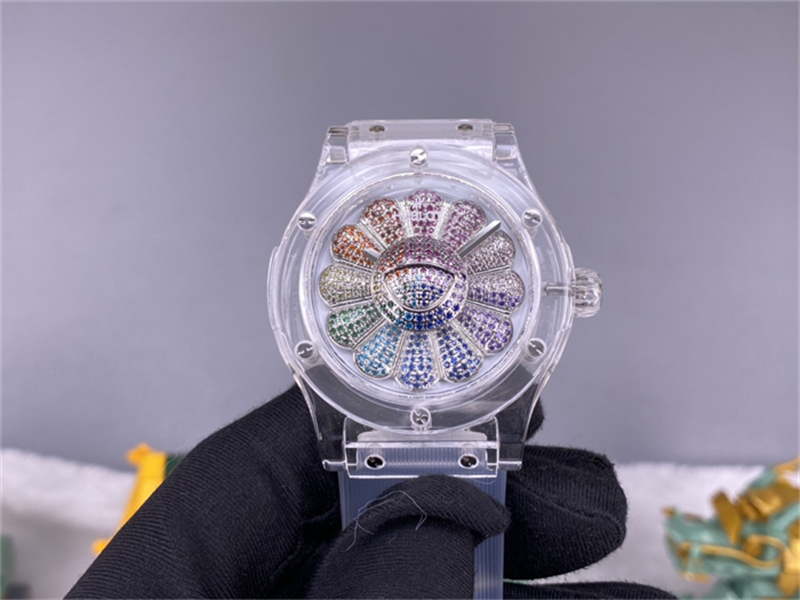 

Montre de luxe men Watches 9015 Automatic mechanical movement Sunflower sapphire crystal shell luxury watch Wristwatches, As picture
