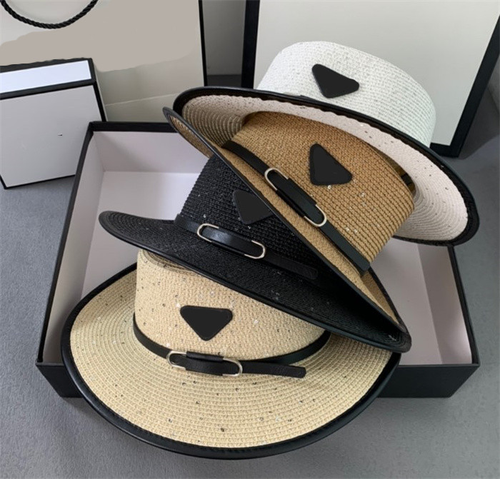 

Designer Straw Hat Wide Brim Casquette Men Women Fashion Beach Cap Bucket Hats Summer Hat Wholesale 2022, Beige