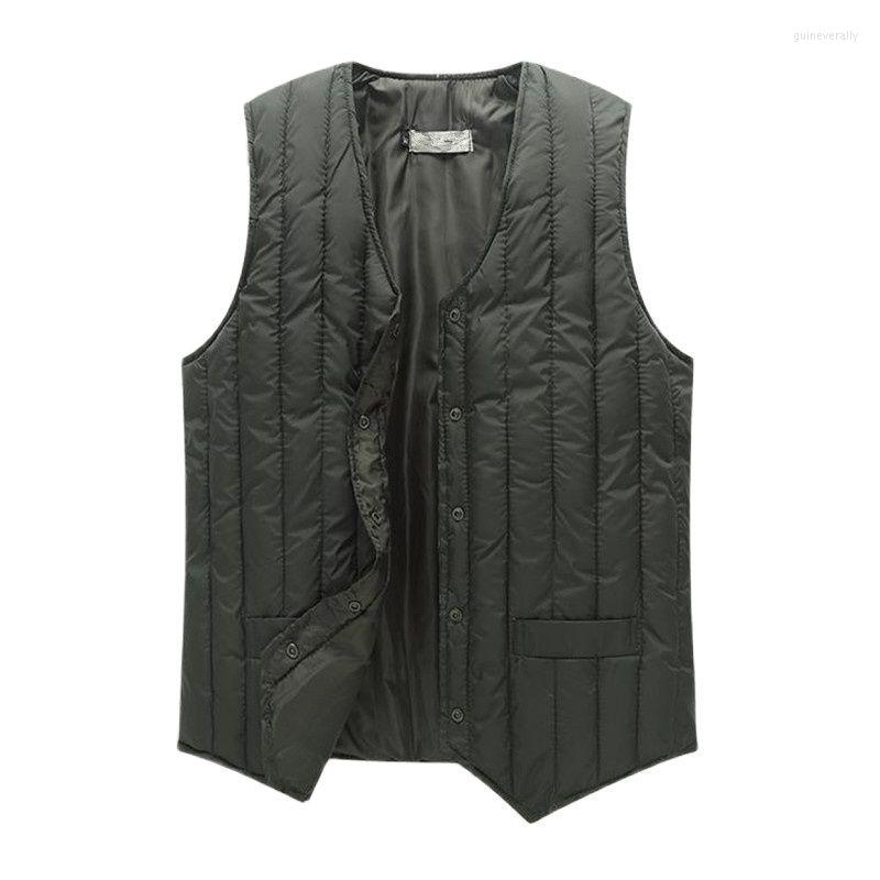 

Men's Vests Man Autumn Plus Size Down Male Winter Oversize Waistcoat Men Spring Warm Doudoune Chaleco Abajo Chaqueta Gilet Guin22, Army green down vest