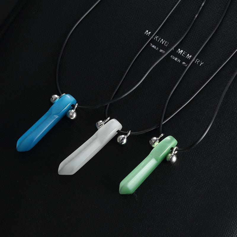 

Pendant Necklaces Hexagonal Column Quartz Pendants Vintage Natural Stone Crystal Necklace For Women Jewelry GiftPendant PendantPendant