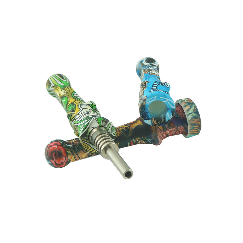 

silicone Nector collector smoking pipe dab straw without Titanium Nail