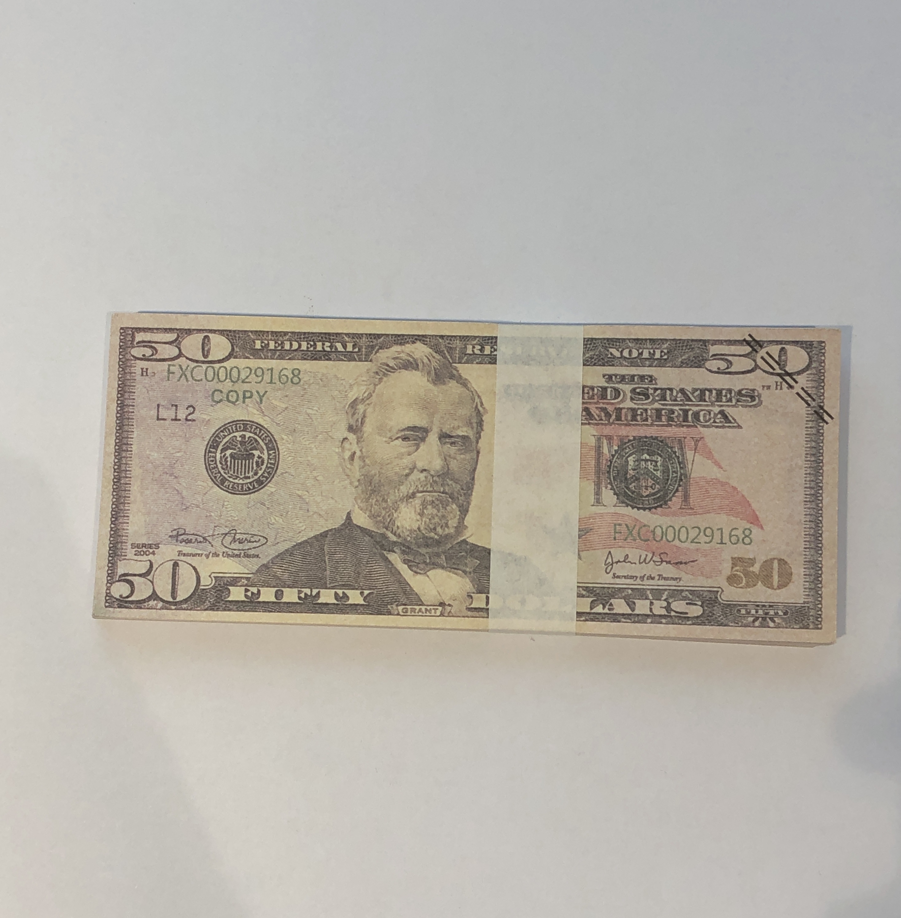 

50% size Party Supplies 100 package American 100 Free Bar Currency Paper Dollar Atmosphere Quality Props rose gold prop money realistic 20 dollar bill