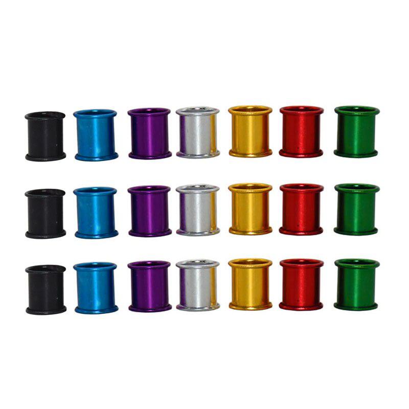 

100 pcs aluminum pigeon 8mm identification race pigeons color tools bird foot ring