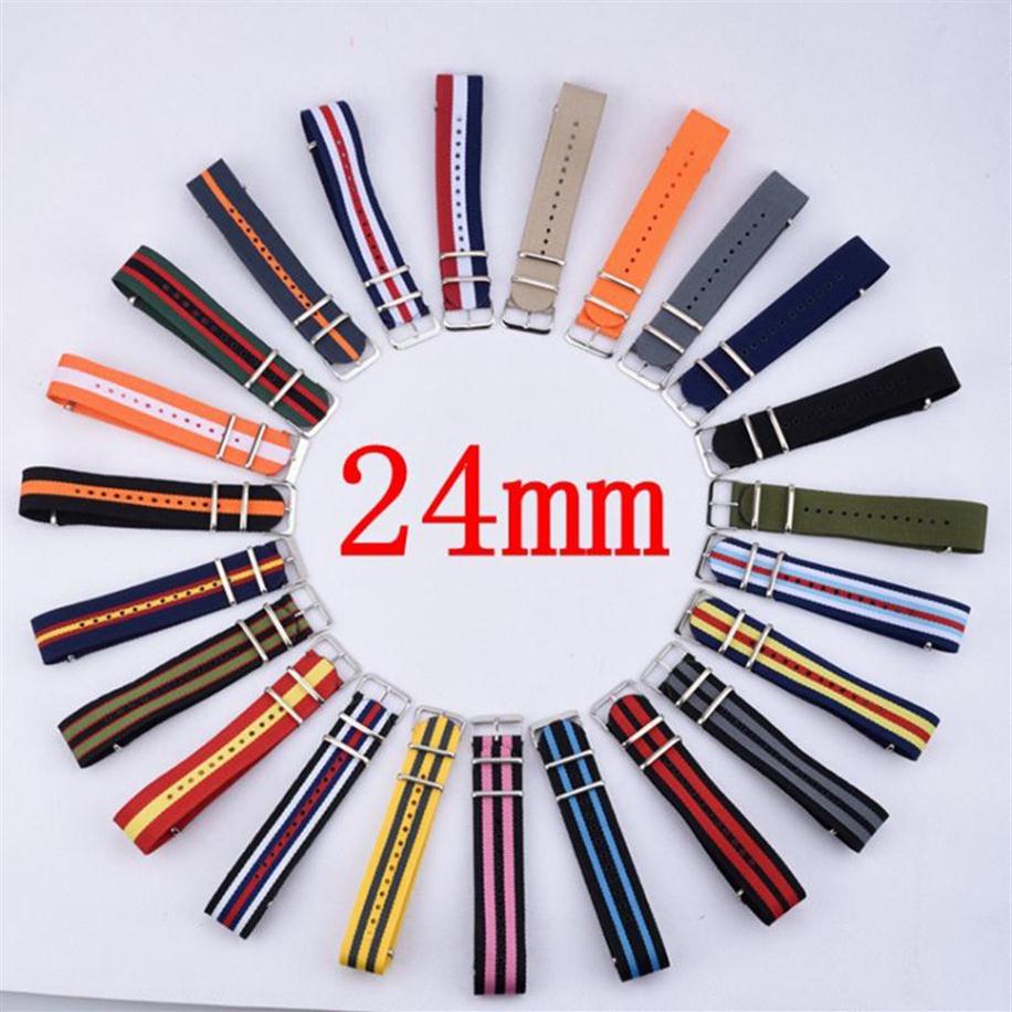 

Carty Strap For Hours 1PCS Nato Strap 24mm Nylon Watch Band Waterproof Watch - 23 Colors In Stock2514