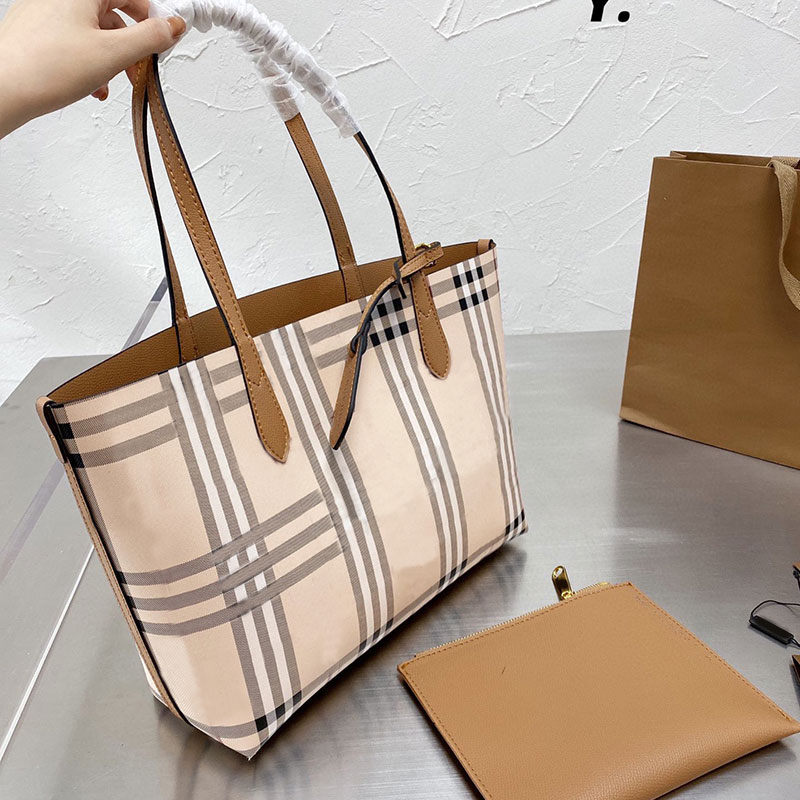 

Tote Handbag Composite Bag Shopping Hanbags Ladies Plaid Crossbody Bags Quality Cowhide Leather Two Piece Set Shoulder Backpage Fashion Letter