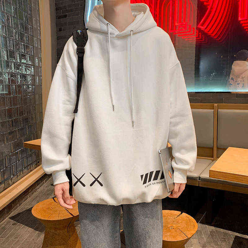 

Factory Online Export Trendy Sweater Co Branded Men's Off Hoodie Fashion Brand Loose Spring and Autumn Coat Handsome, White