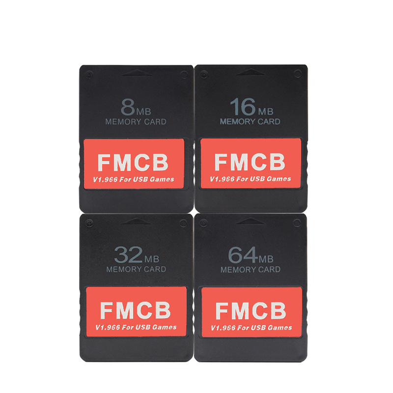 

8MB 16MB 32MB 64MB For FMCB V1.966 Game Memory Card for PS2 PS1 Game Console USB Hard Drive Retro Video Game