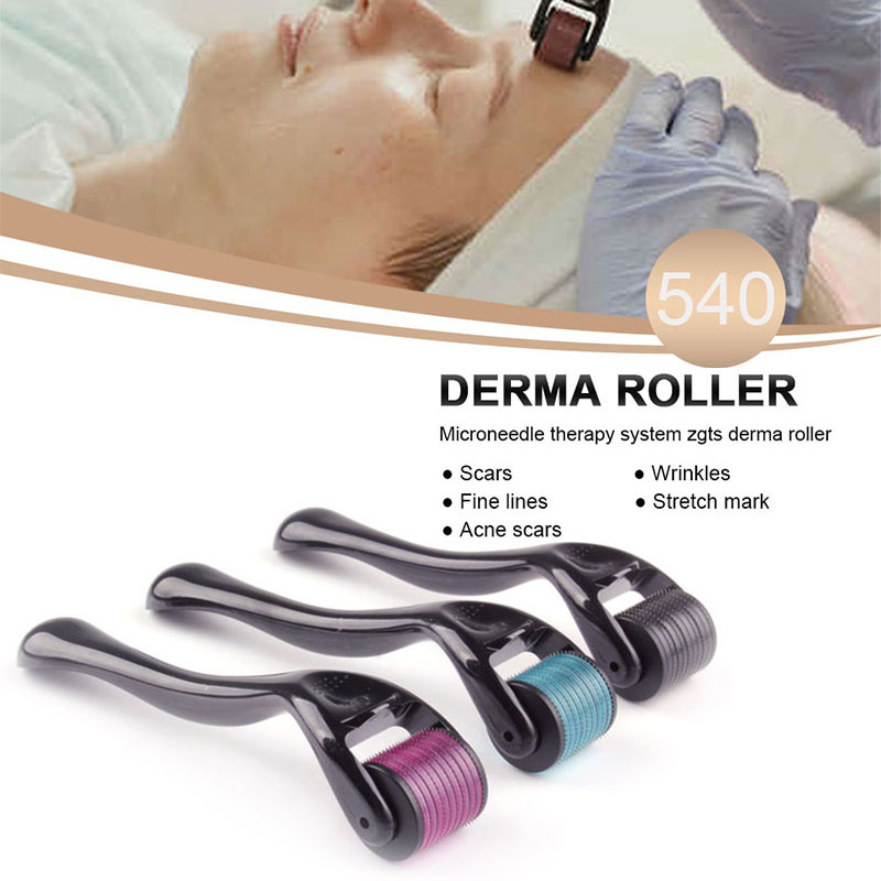 Derma Roller Beauty Microneedle Roller Beard Deramroller Private Label Stainless Needles Micro Needle Face Skin Care Machine For Hair Regrowth-image-786500118