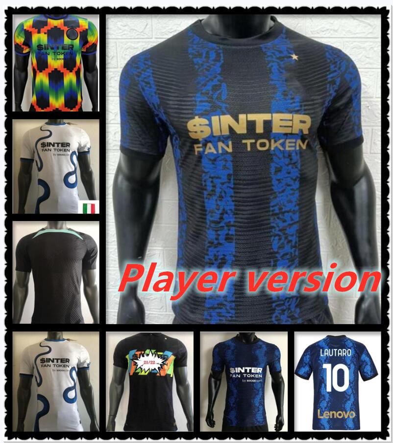 

2022 2023 BARELLA VECINO CORREA inter soccer jerseys DZEKO VIDAL KITS ERIKSEN ALEXIS CALHANOGLU PERISIC 22 23 third Top football shirt Player version, 21/22
