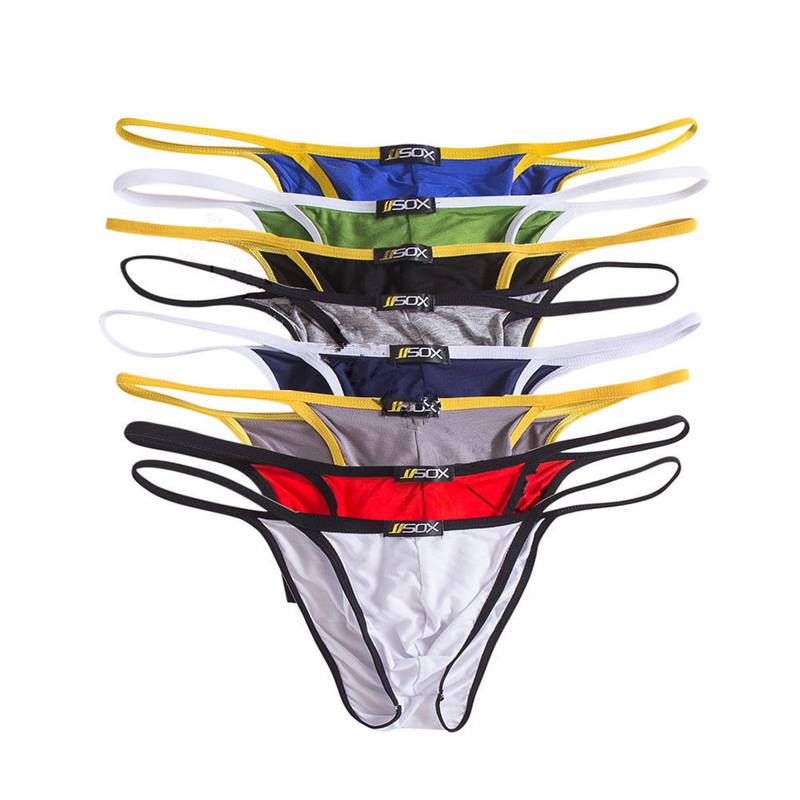 Underpants 4PCS/Lots Sexy Men Briefs Low Waist Modal Underwear String Homme Penis Pouch Gay Micro Thongs Cueca Slip Male Panties XL