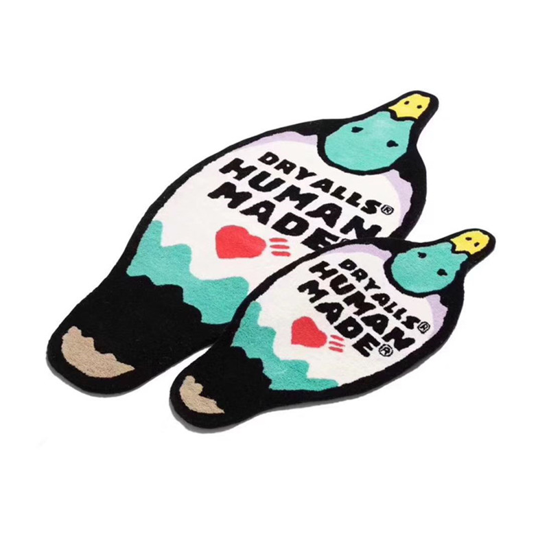 

Home Furnishings 20SS HUMANMADE DUCK Carpet Plush Handmade Creative Trendy Parlor Rug Large Hall Floor Mat Supplier, Human made duck rug