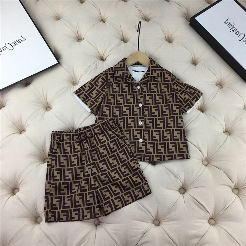 

Kids Clothes Set Designer Summer Children Clothes Baby Boys Girl Shirts Shorts 2Pcs/sets Infant Toddler Tracksuits, As picture
