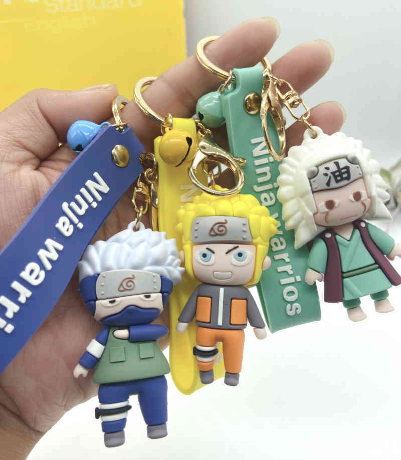 

Keychains Naruto hand made cartoon key car creative couple Doll Bag Pendant Gift
