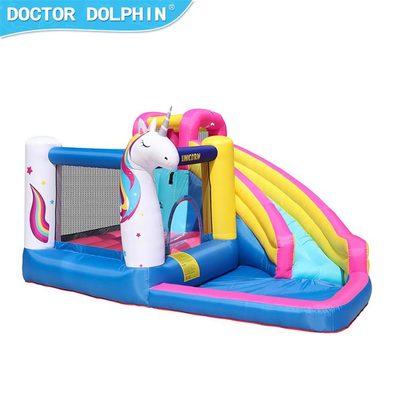 

Other Children Furniture Oxford Fabric 420D and 840D Inflatable castle bounce house slide and jumping can play with water 450W Blower