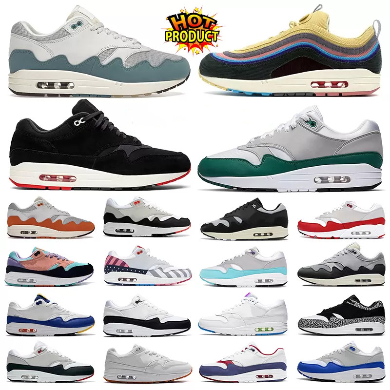 

1 1s Daisy Pack men women running shoes Anniversary Blue royal Patch Parra Black Leopard 87 Noise Aqua mens fashion trainers sneakers sports outdoor, Box