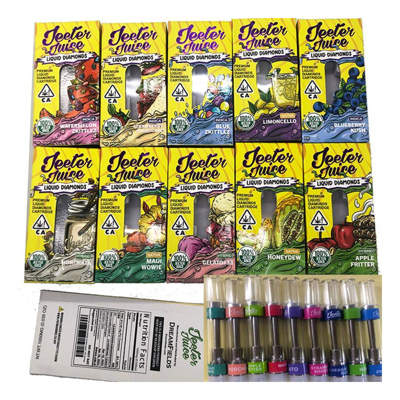 

jeeter juice liquid diamonds 0.8ml 1ml Disposable Kit Vape Pens cigarettes cartridge mix and match E Cig Vaporizer pod device thc0 Atomizer