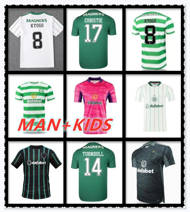

FANS Player version 22 23 Glasgows Celtic FC Away Soccer Jersey ABADA TAYLOR GIAKOUMAKIS 2022 2023 JOTA KYOGO MCGREGOR Football Shirt FORREST RALSTON Men's kids kits, Kids size