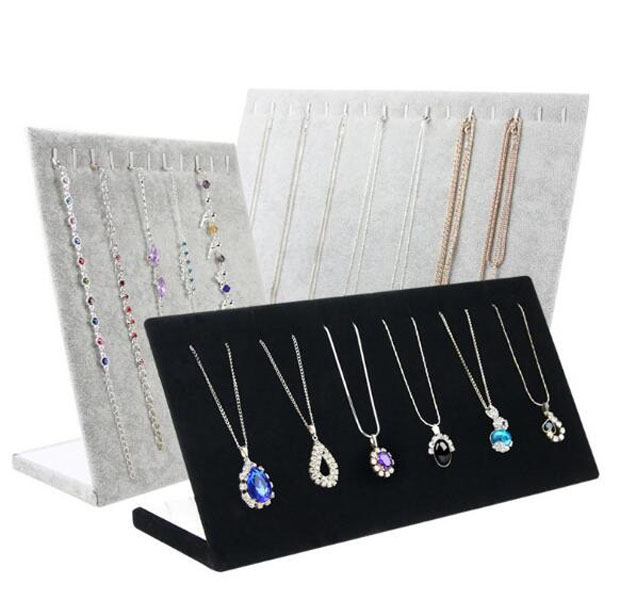 

Velvet Necklace Bracelets Jewelry Stand Display Rack For Gift Craft 2pcs/lot DS017