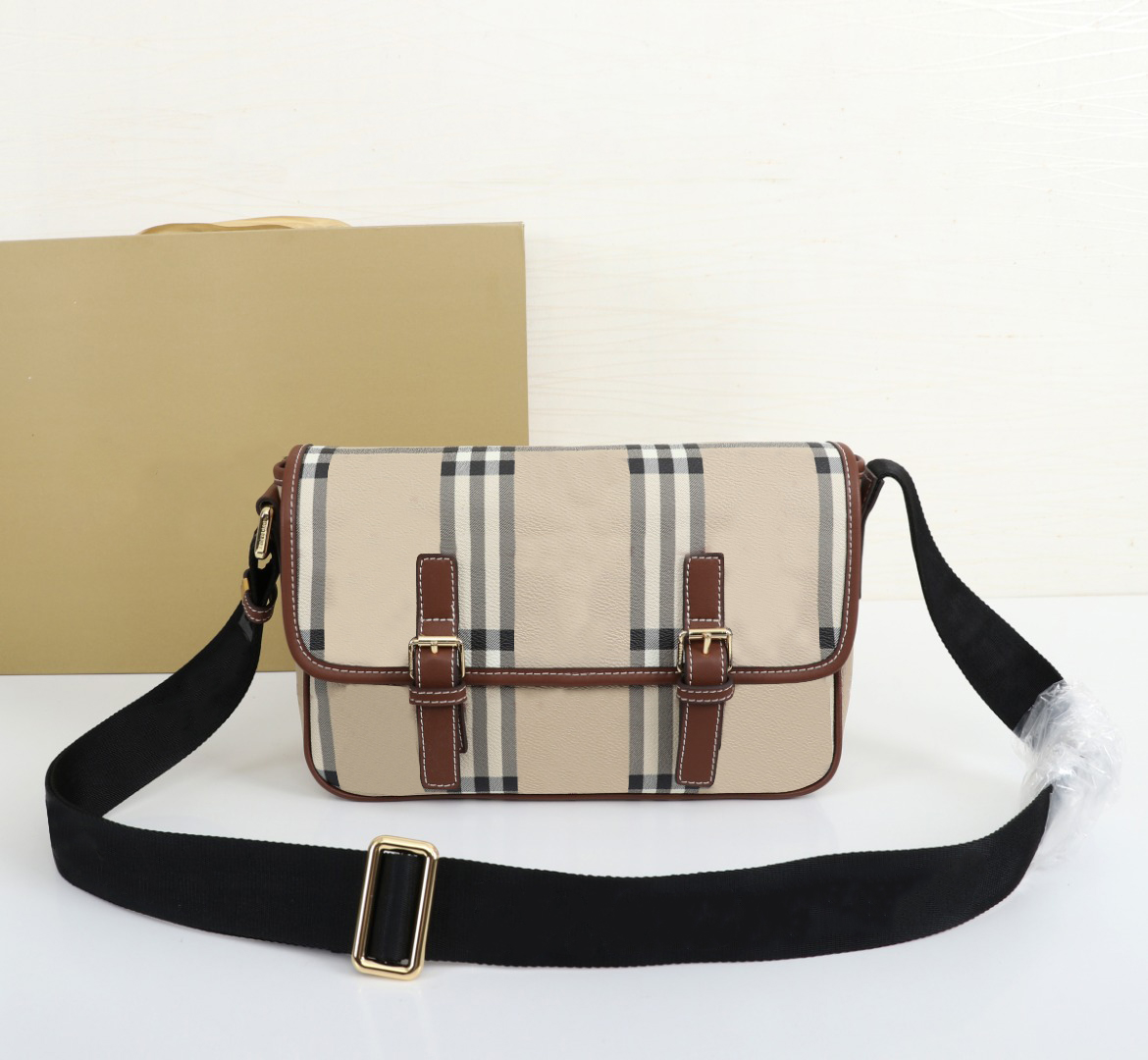 

2022 classic fashion men's satchel crossbody bag school school bag 6886 war horse series in ancient messenger bag, ####