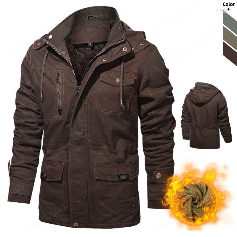 

Men's Down & Parkas Men Vintage Pure Cotton Jacket Coat 2022 Fashion Mens Winter Thicken Warm Casual Outdoor Padded Outerwear1 Kare22, Max262 grey