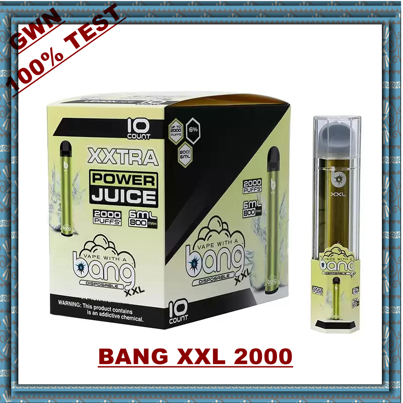 

popular wholesale bang xxl 2000 puff Puffs bar Disposable electronic cigarette E-Cigarettes pod vaper vape Vapes pen flavors bulk china kit