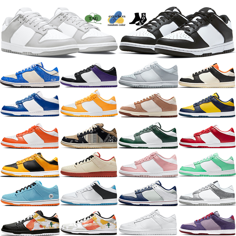 

Original low Running Shoes Grey Fog Jackie Robinson Patchwork White Black Coast Coconut Milk Court Purple Green Glow Kentucky Casual Trainers 36-47, Dunk low chicago 36-47