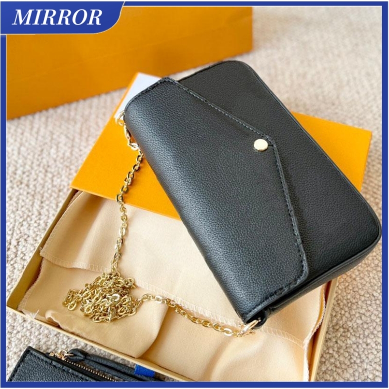 

MIRROR Fashion Bag Luxurys Designers Crossbody Womens Handbags Purses Wallets Card Holder Handbag Shoulder Tote Bags Mini Bags Wallet, Box