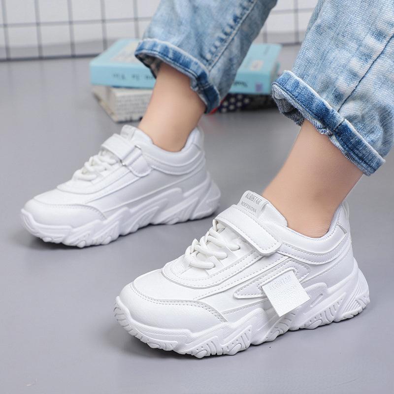 

Athletic & Outdoor Girls' Sports Shoes 2022 Autumn And Winter Children's Daddy Boys Breathable Running Casual TrendAthletic, White shoes