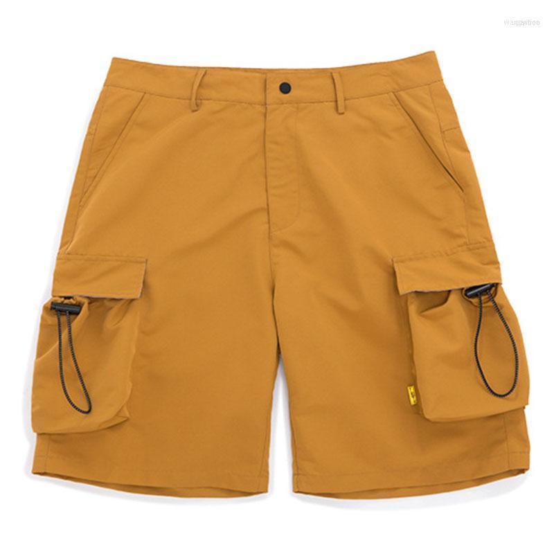 

Men's Shorts 2022 Summer Cargo Casual Cotton Baggy Multi Pocket Comfortable Clothing Motion, Orange