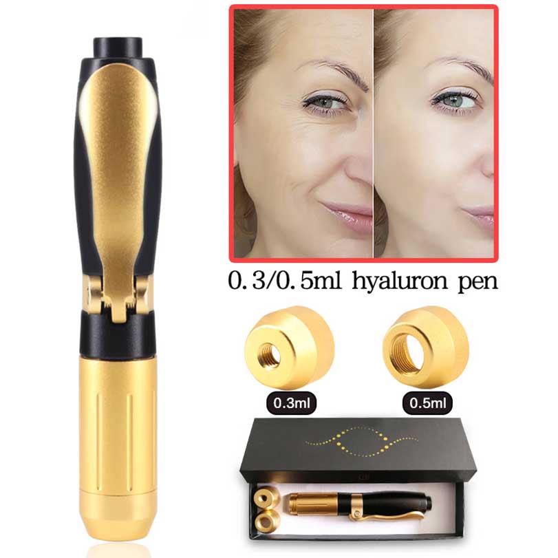 

Two Heads Hyaluron Pen Mesotherapy Gun for Lip Filler Beauty Injector No Needle Meso Injection Lips Lift Anti Wrinkle