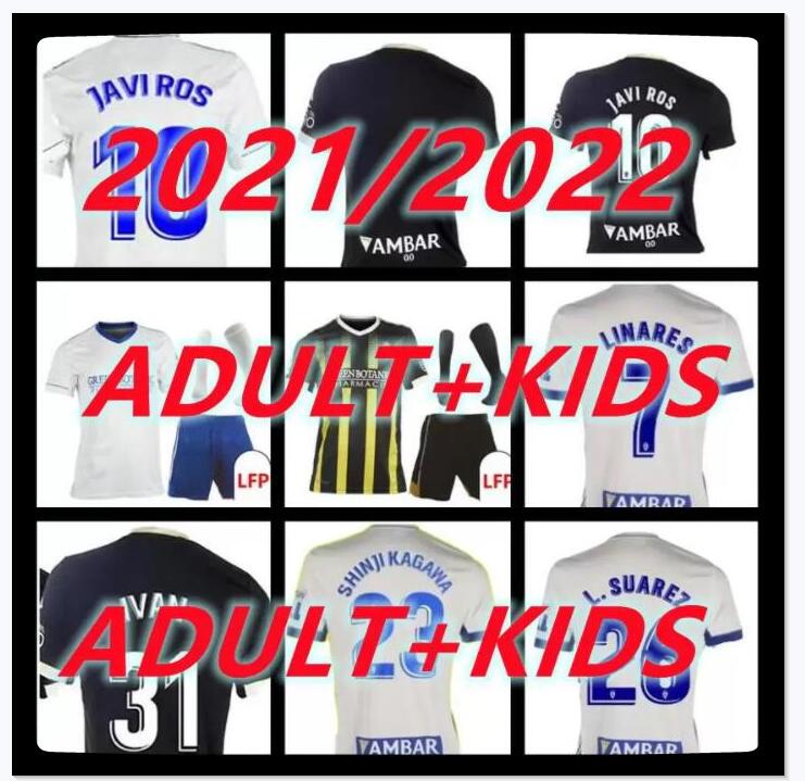 

Adult kids kit 21 22 REAL Zaragoza home away SOCCER JERSEY 2021 2022 SHINJI KAGAWA Andre Pereira Alberto Soro camisetas de futbol SET FOOTBALL SHIRTS socks player fans, Black