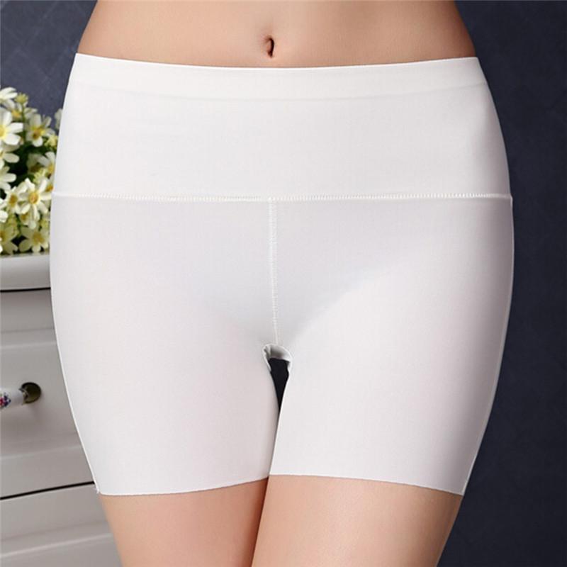 

Women's Panties Seamless Ice Silk Safety Pants Shorts Summer Women Boxer High Waisted Femme Briefs Underwear, Wt