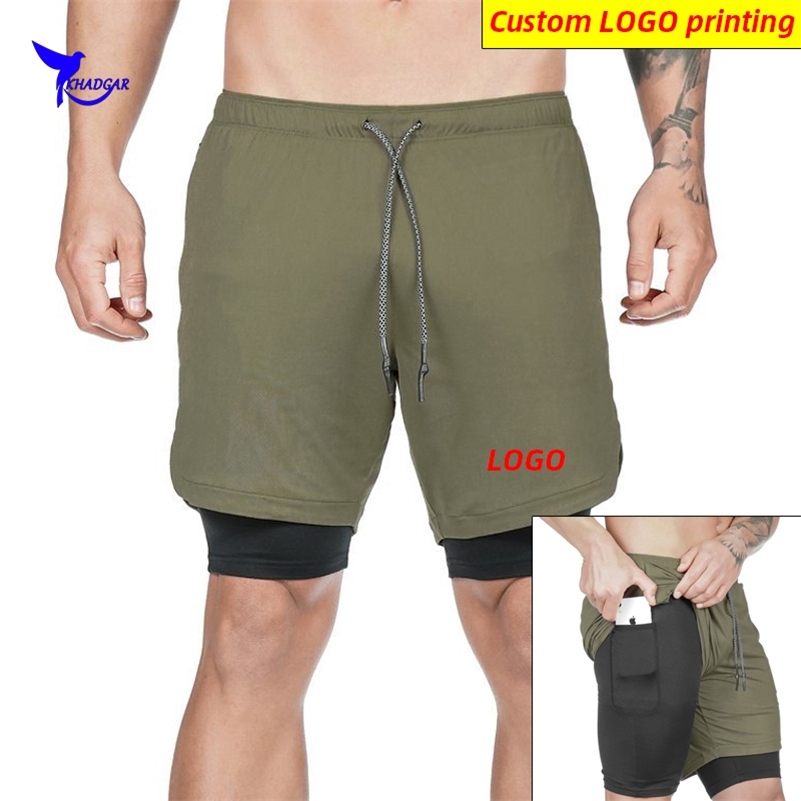 

Quick Dry Camouflage 2 in 1 Marathon Running Shorts Men Workout Training Jogging Sportswear Gym Fitness Beach Short Pants Custom 220613, Dk 009 black