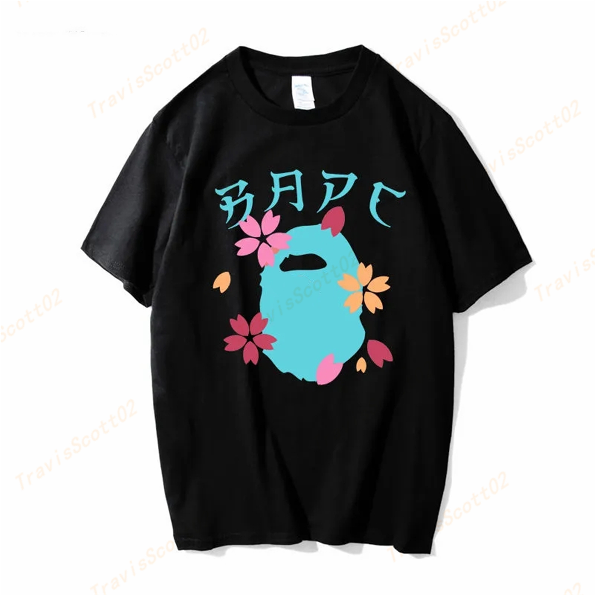 

ape men t shirts mens designer t shirt women tshirt tee clothes shark luminous Reflective Fleeces camouflage cartoon print Star stitching t-shirt Anti-Pilling F02, 1 pcs button