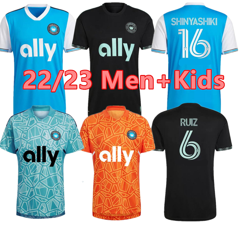 

2022 2023 Charlotte FC Soccer Jersey SHINYASHIKI Home away third goalkeeper MLS 22 23 Ruiz Football Shirt ARMOUR BRANDT BRONICO ALCIVAR CORUJO FUCHS Men kids set, Purple
