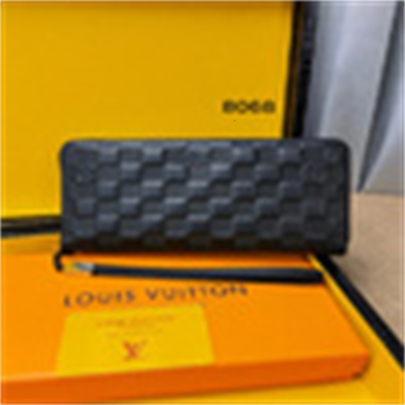 

Luxury design Clutch men women's M80560 8068 POCHETTE VOYAGE Real Leather VERTICAL BRAZZA Purse NEWSPAPER Clutch ZIPPY Zipper Vertical Wallet Pouches handbag, Picture show