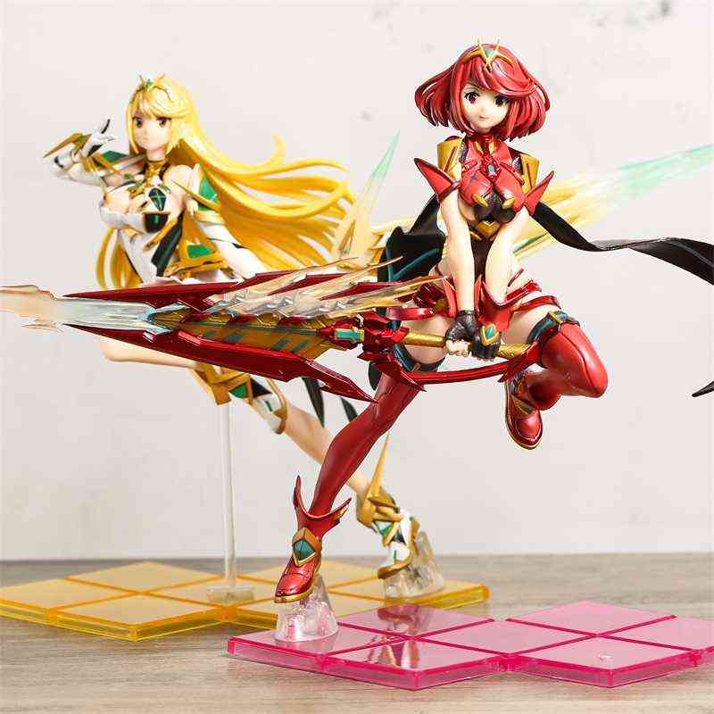 

Xenoblade Chronicles 2 Hikari Mythra / Pyra Homura Decorations Figure Doll Toy Collection Gift G220420, Hikari no box