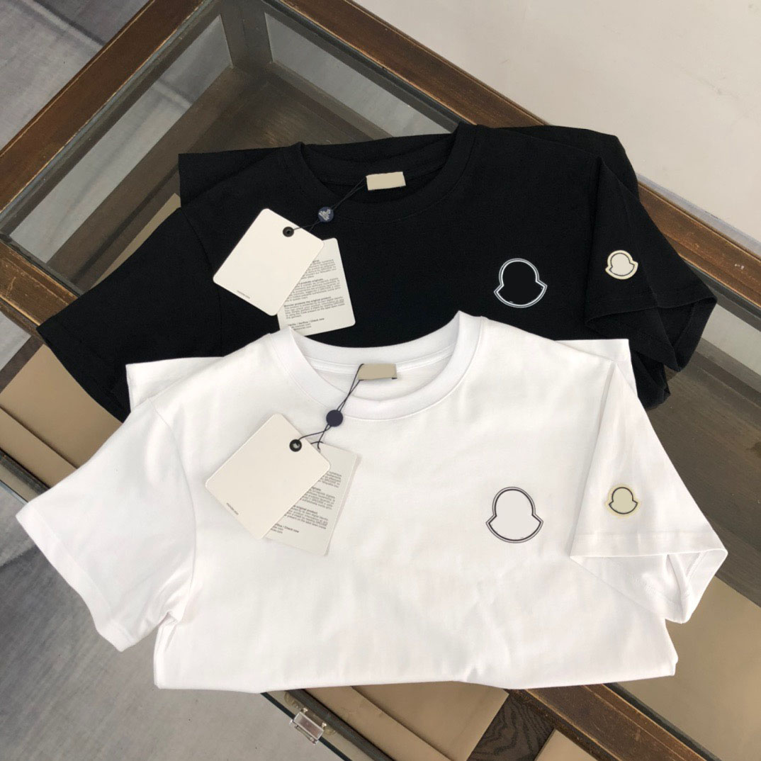 

Men's T-Shirts Round neck embroidered and printed polar style summer wear with street pure cotton wqd