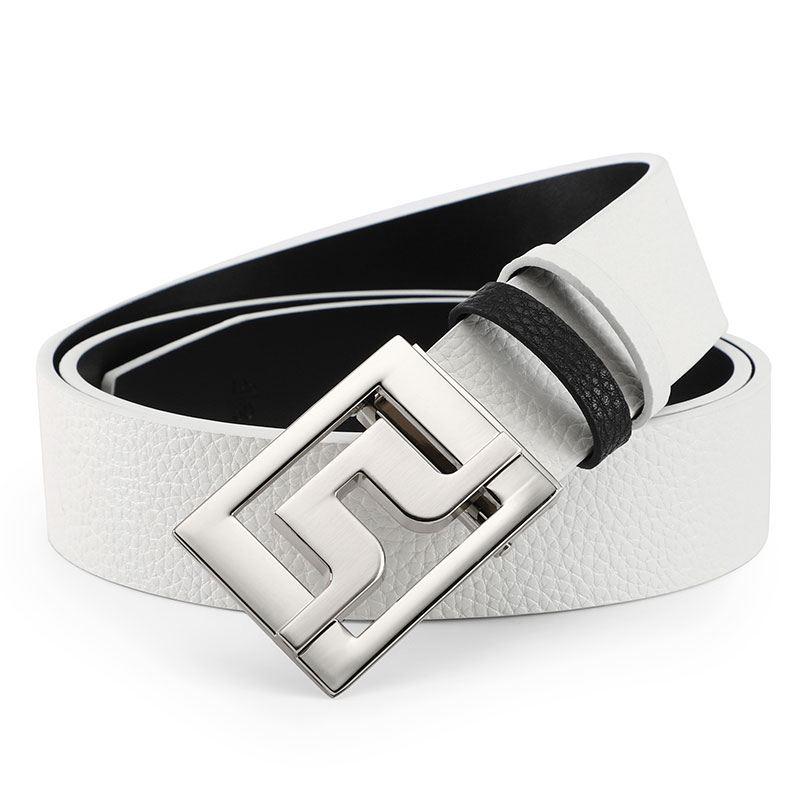 Nouvelle ceinture de golf hommes et femmes noires en cuir authentique ceinture universelle de garniture décontractée Classic Longueur entièrement