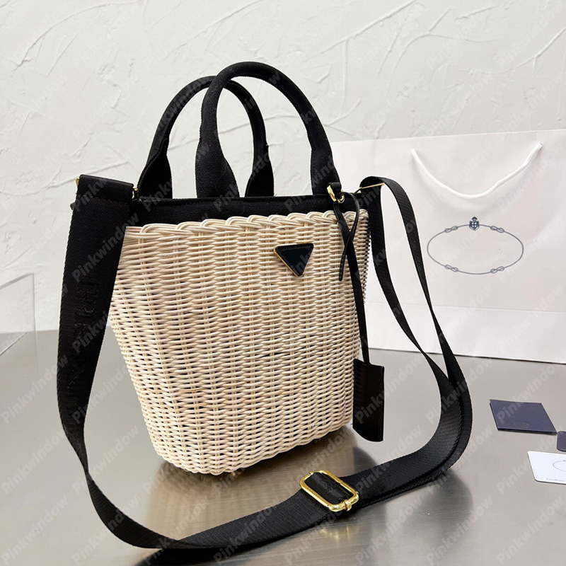 

Top Handle Straw Tote Woven Basket Handbag Women Beach Bags Bucket Shoulder Bags Designers Womens Handbags Luxurys Bags Totes Purses 2204292, Ship by fedex