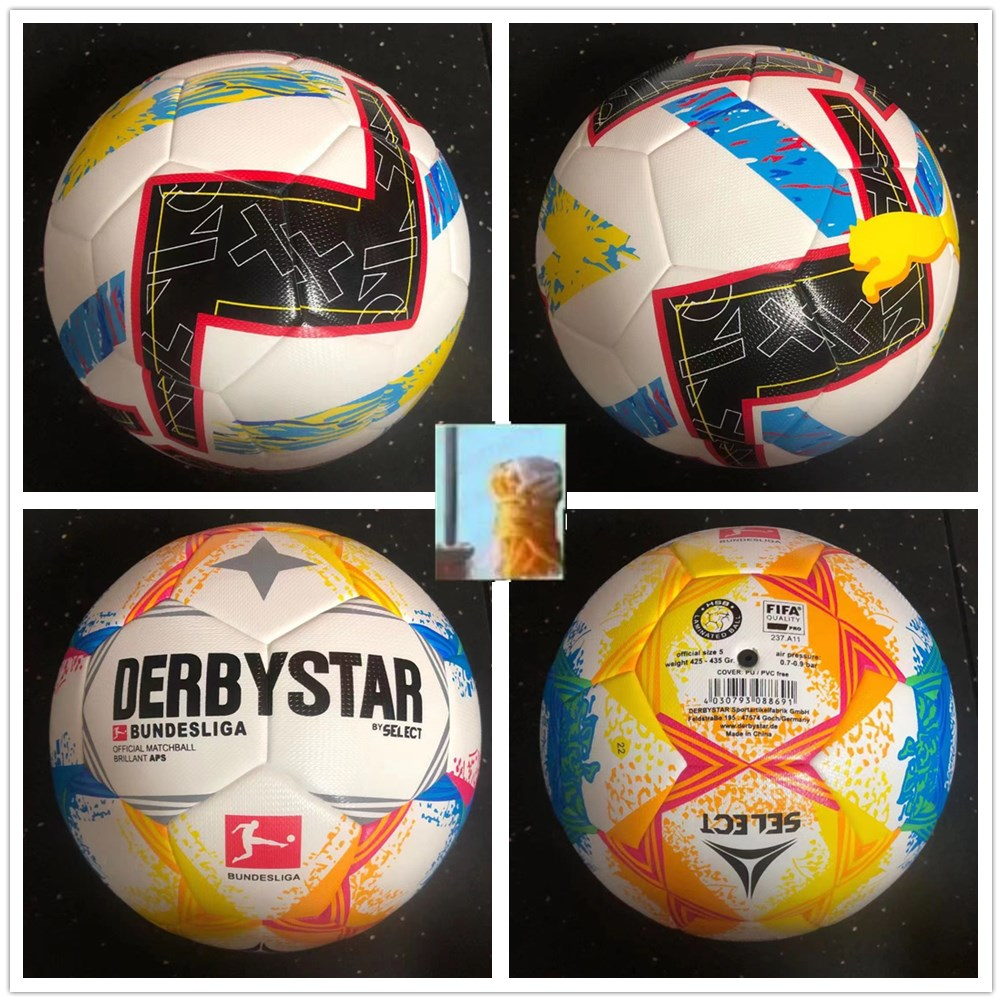 

New La Liga 22 23 Bundesliga League match soccer balls 2022 2023 Derbystar Merlin ACC football Particle skid resistance game training Ball size 5