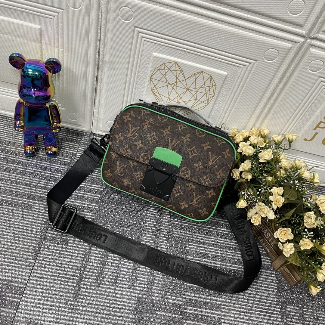 Men fashion briefcase canvas designer luxury one-shoulder postman inner compartment zipper mouth cross-body Classic Fashion Book to work size 22-
