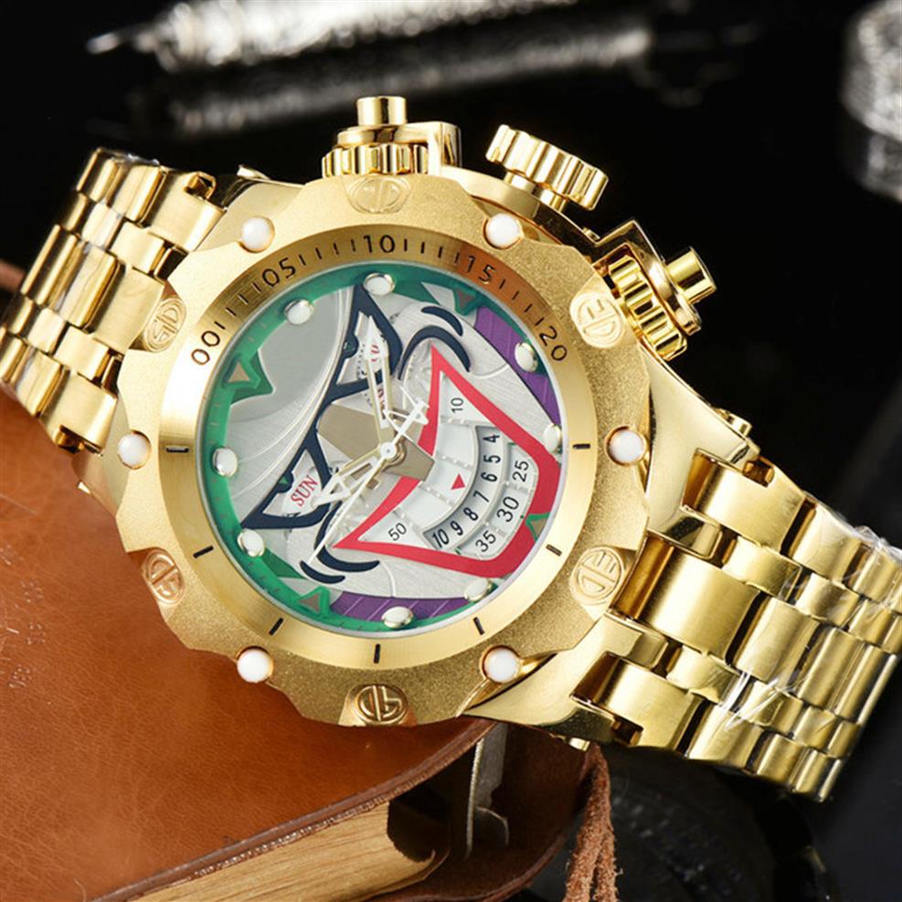 

Invincible Watch DC Comics Joker Men's Quartz Wirstwatches Luminous Undefeated Luxury Watch Invicto Reloj De Hombre For Drops215p