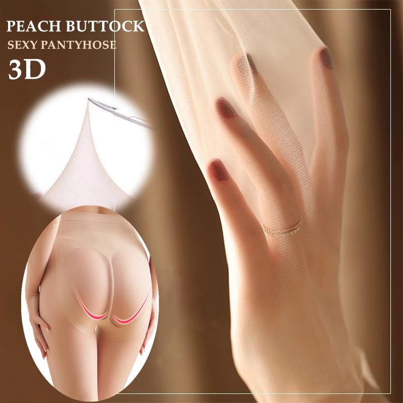 

Socks & Hosiery Sexy Women Pantyhose 3D Ultra-thin Tear-resistant Matte Transparent High Waist Peach Buttock Liftup TightSocks, Black