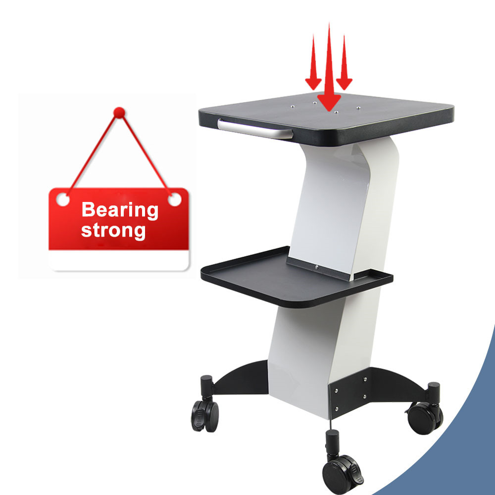 

Portable Accessories Parts Salon Cart For Desktop Beauty Equipment Machine Stand Black White Trolley Make The Use Of Instrument More Convenient Center SPA Salons