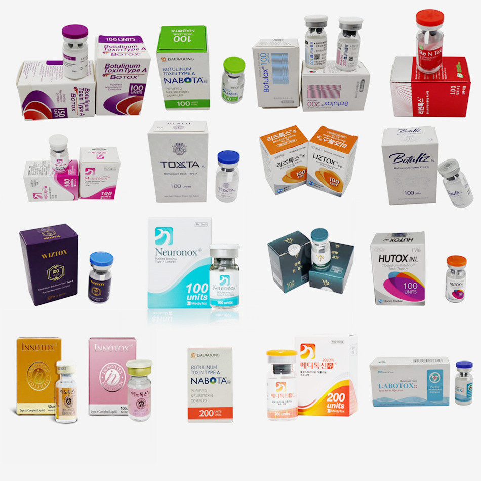 

Innotox Botulax 100u 150u 200u Type a BTX Nabota Neuronoxs Liztox Xeomins Hutox ReNtox Dermal Filler Meditoxins