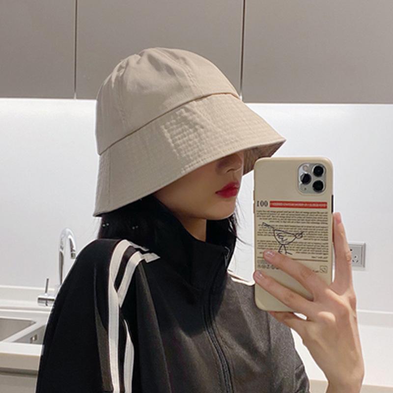 

Berets Big Brim Men And Women Bucket Hat Candy Color Sunscreen Outdoor Travel Riding Fisherman Hip Hop Panama, 04