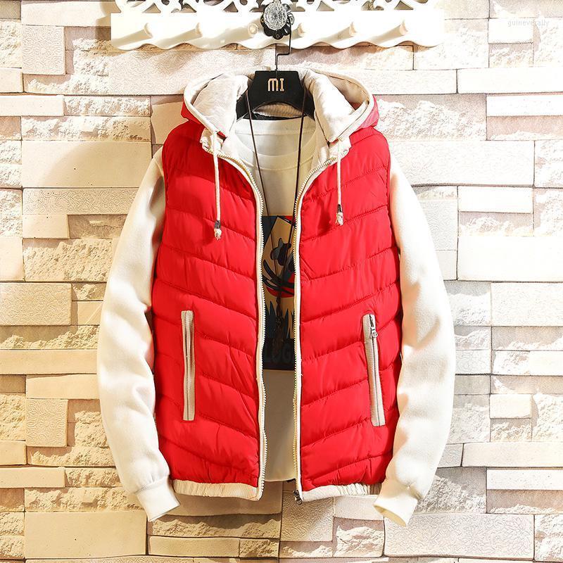 

Men' Vests - 4XL Mens Spring Winter Fashion Sleeveless Jackets Male Cotton-Padded Men Thicken Brand Waistcoats XXXXL Guin22, Black waistcost men